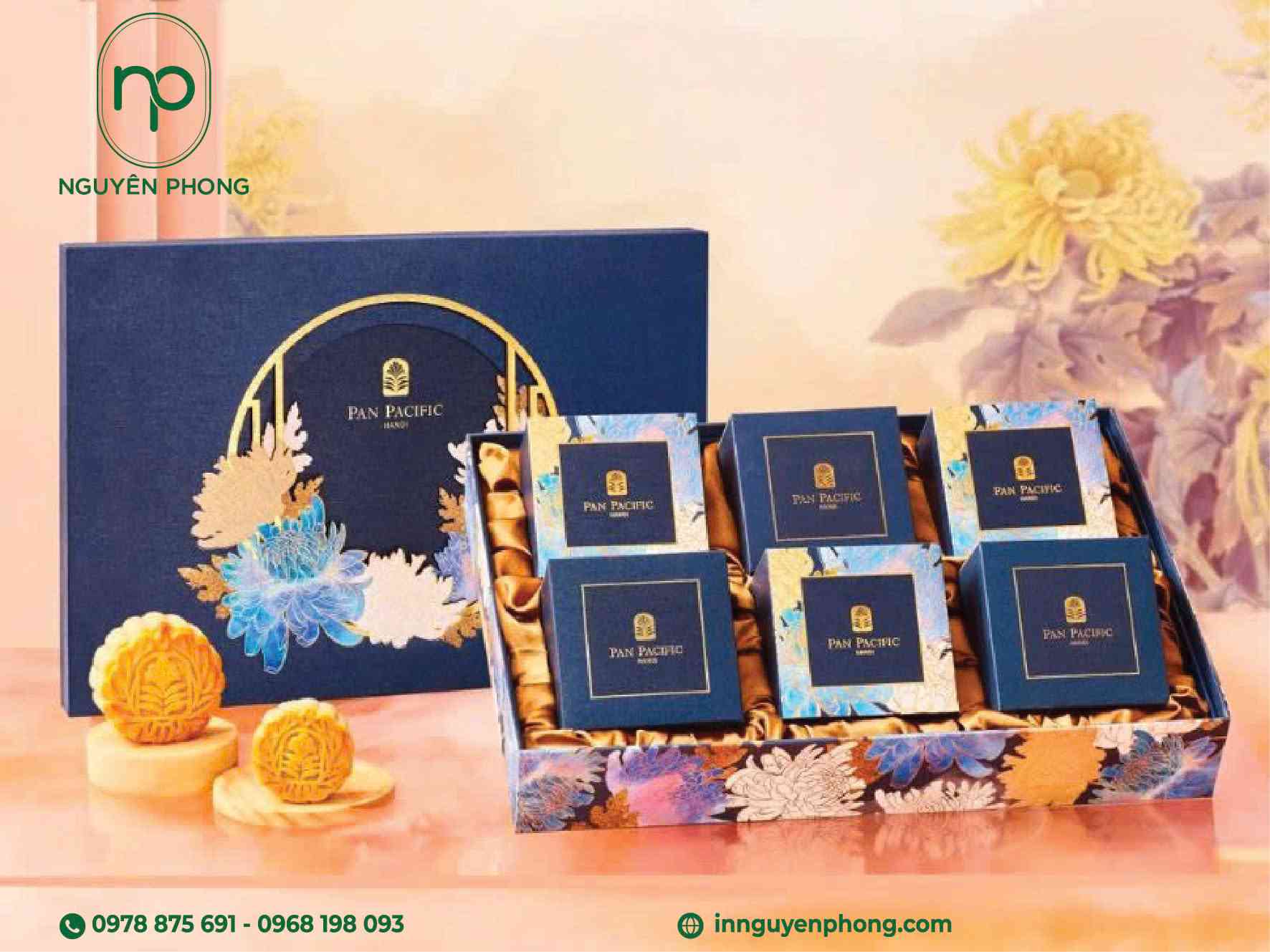 Mẫu hộp bánh trung thu 6 bánh 